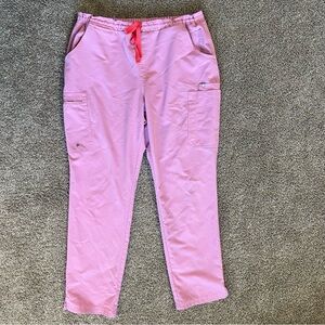 Figs Yola High Waisted Skinny Scrub Pants Chalk Pink Women’s Size XL Nurse Tech
